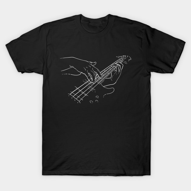 Bass Player-Music-Jazz-Rock-Blues-Metal T-Shirt by StabbedHeart